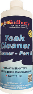 SUDBURY BOAT CARE 862Q TEAK CLEANER PART B QUART