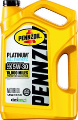 SHELL OIL 550046126 PENNZOIL PLATINUM 5W-30 5QT@ 3
