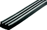 JR PRODUCTS 06-30145 RIBBED EPDM RUBBER SEAL 50'