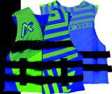 CZ WATERSPORTS 3008103ABLLG TREND VEST BLU/GREEN YOUTH