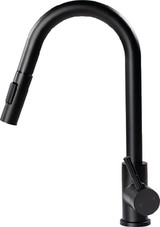 2021090600 FAUCET BULL PULLDDOWN BLKMATTE