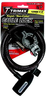 TRIMAX LOCKS TNKC126 CABLE LOCK W/QUICK R72 X 12MM