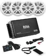 BOSS AUDIO SYSTEMS ASK904B.64 4-CH BT AMP W/4 6.5  SPKS