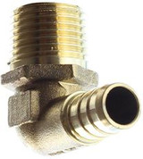 LASALLE BRISTOL (BRISTOL PRODS) 49UTME33 ELBOW 1/2B X 1/2MPT BRASS PEX