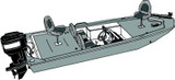 CARVER COVERS 77818F-10 JON-18 BOAT OVER