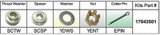 SOLAS TAIWAN 17043501 SC-PKT SUZ PROP KIT 40-65HP