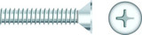 SEACHOICE RP-SC778CH 1/4-20 X 1  FLT MS CHROM 50BG