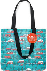 CAMCO RV 53269 TOTE BAG RV SKETCH ON TEAL