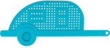 CAMCO RV 53385 RV SHAPED PASTA STRAINER BLUE