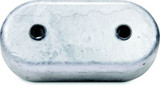 SEACHOICE 95643 OVAL ANODE W/INSERTS 4-7/16"L