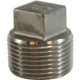 BRASS FITTINGS 74-654 3/4 316 SQ HEAD PLUG SS