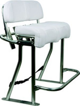 SPRINGFIELD MARINE 1080080-06 LEANING POST PKG W/FTREST WHT