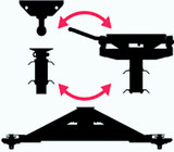PULLRITE 4830 OEX SERIES RAM BASE 25K