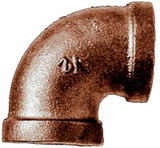 BRASS FITTINGS 44-122 3/8 X 1/4 BRZ ELBOW 90