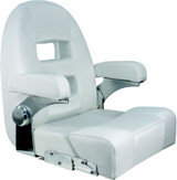 SPRINGFIELD MARINE 1042035-W CENTR CONSOLE HELM FLIP-UP WHT