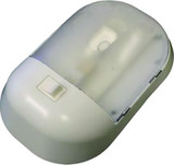 FASTENERS UNLIMITED CMD-001-901XPB SINGLE WHT. LIGHT W/POLYLENS