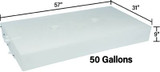 W1468001DS 50 GAL RV FRESH WATER TANK