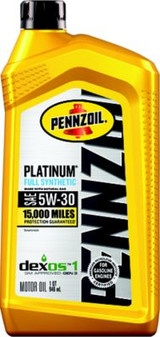 SHELL OIL 550022689 PENNZOIL PLATINUM 5W-30  QT@ 6
