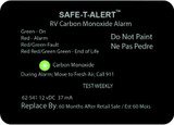 MTI INDUSTRIES 62-541-BL CO ALARM SURFACE MT BLK