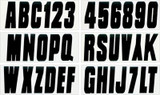 HARDLINE PRODUCTS 74129 PREMLETTER NUMBERKIT144PCBLK