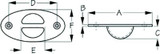 SEA-DOG LINE 076102-1 RECESSED ANCHOR PT 316 SS