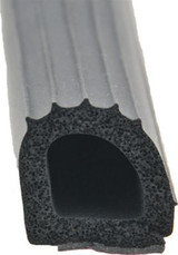 A P PRODUCTS 018-206-10 RIBBED FOAM D SEAL 1 X1 X10'
