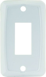 JR PRODUCTS 12845 SINGLE FACE PLATE WHITE