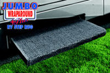 PREST-O-FIT 2-1053 JUMBO WRAP AROUND STEP RUG GRY