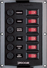 SEA-DOG LINE 424110-1 NYLON SWITCH PANEL-VERTICAL