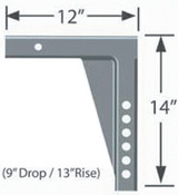 PROGRESS MFG INC 90-02-4400 ADJ SHANK 9IN DROP/13IN RISE/1