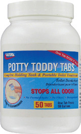 VALTERRA Q5004 POTTY TODDY TABS BOTTLE OF 50