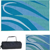 MING'S MARK INC GB3-BLU/GRN 8X16 PATIOMAT BLU/GRN GRAPHIC