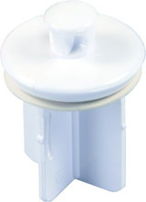 JR PRODUCTS 95205 1-1/4IN REPL STOPPER POLAR WHT
