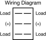 JR PRODUCTS 13025 DPDT ON/OFF/ON MOMENTARY SW BL