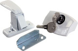 JR PRODUCTS 11685 LOCKING DOOR LATCH WHITE