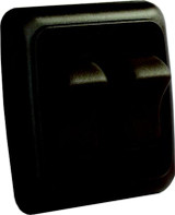 JR PRODUCTS 12145 DBL RCKR SWITCH ASS/W/BEZEL BR