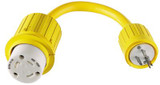 HUBBELL HBL104 ADP 30A FEMALE 15A MALE BLINE