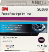 3M 30666 PURPLE FIN FILM HOOKIT P2K 6"