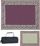 MING'S MARK INC RA5-BURG/BEIGE 9X12 PATIOMAT BURG/BEIGE CLAS.