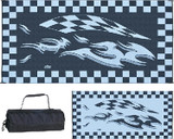 MING'S MARK INC HA1-CHECKERED 8X12 PATIOMAT CHECKERED FLAG