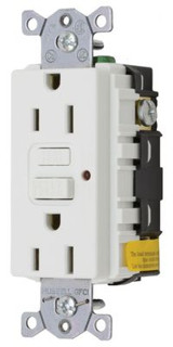HUBBELL GFRST52MW 15A SELF TEST GFR-WHITE
