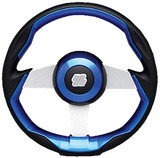 UFLEX GRIMANI BL/S STEERING WHL-BLU GRIP SLVR SPK