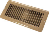 JR PRODUCTS 02-29015 4X10IN METAL FLR REG DAMPER BR