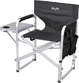 MING'S MARK INC SL1204-BLK.FLAG DELUXE CAMPING CHAIR BLK/FLAG
