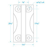 SEACHOICE 76901 HINGE F/IGLOO COOLER-PAIR