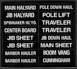 BERNARD ENGRAVING IL01 LABELS FOR SAILBOATS 16/PK