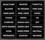 BERNARD ENGRAVING IL02 LABELS FOR POWER BOATS 24/PK