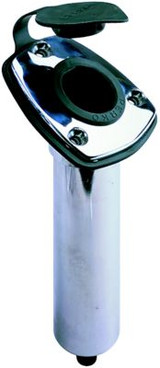 PERKO 0448DP1CHR FLUSH MNT ANGLED ROD HOLDER