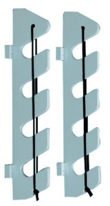 TEAK ISLE  25708 4 ROD HOLDER W/BUNJI&BRKT WHT