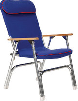SEACHOICE 78511 PADDED DECK CHAIR W/RED PIPING